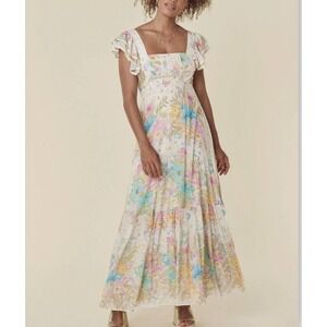 Spell & the Gypsy Collective Lei Lei Frill Gown Maxi Dress XXL NWT